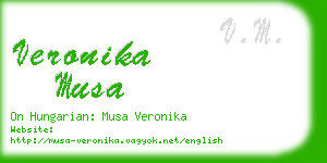 veronika musa business card